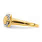 and Rhodium Diamond Buckle Ring - WBC