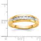 IB Goodman and Rhodium 1/3 carat Diamond 7-stone Mens Channel Ring - WBC