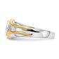 IB Goodman Two-tone 1/6 carat Diamond Mens Ring - WBC