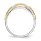 IB Goodman Two-tone 1/10 carat Diamond Mens Ring - WBC