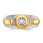 IB Goodman Two-tone 1/10 carat Diamond Mens Ring - WBC