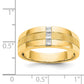 IB Goodman Polished and Satin 1/4 carat Diamond Mens Ring - WBC
