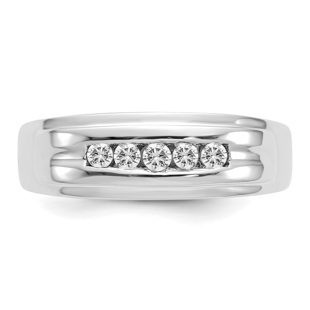 IB Goodman 1/4 carat Diamond 5-stone Mens Channel Ring - WBC