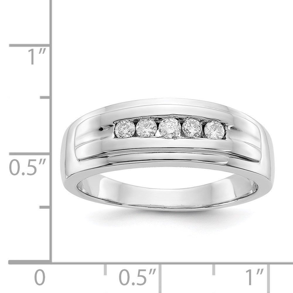 IB Goodman 1/4 carat Diamond 5-stone Mens Channel Ring - WBC