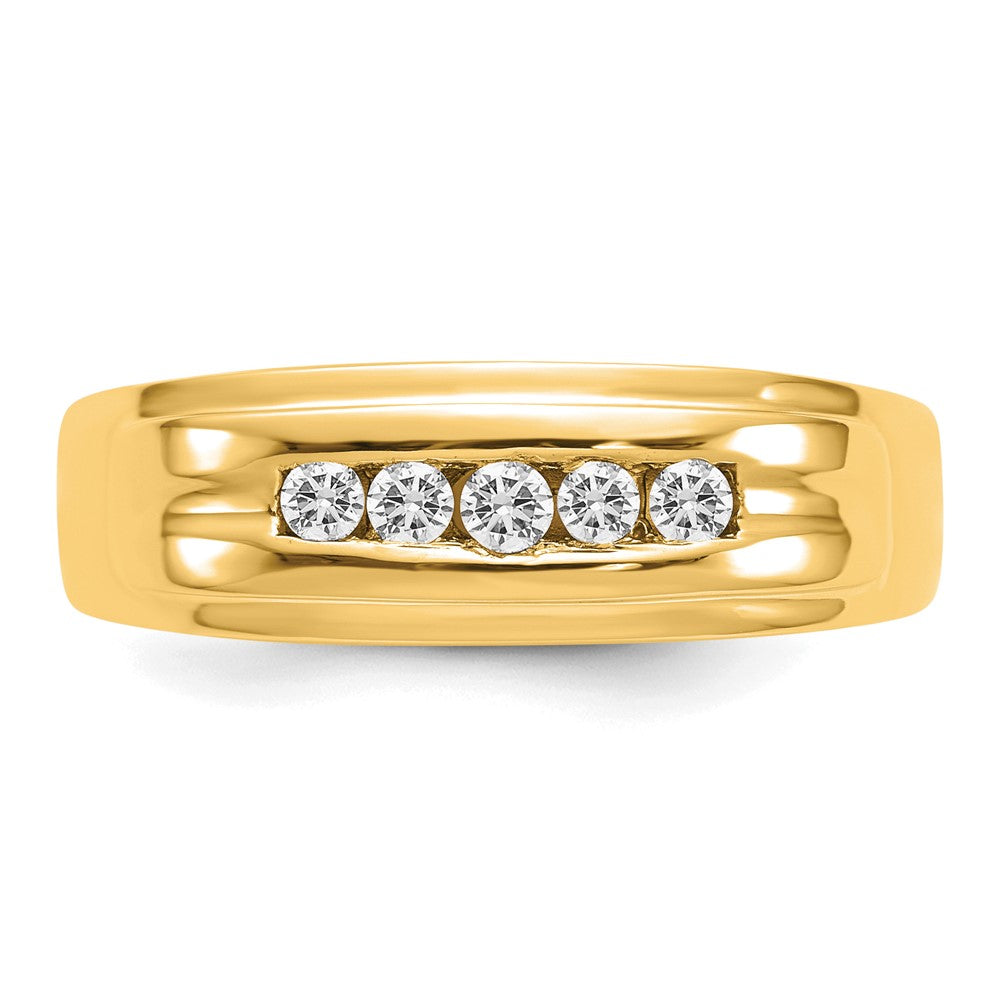 IB Goodman 1/4 carat Diamond 5-stone Mens Channel Ring - WBC