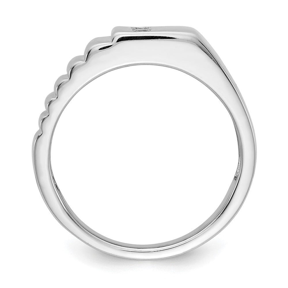 IB Goodman 1/8 carat Diamond 3-stone Mens Ring - WBC