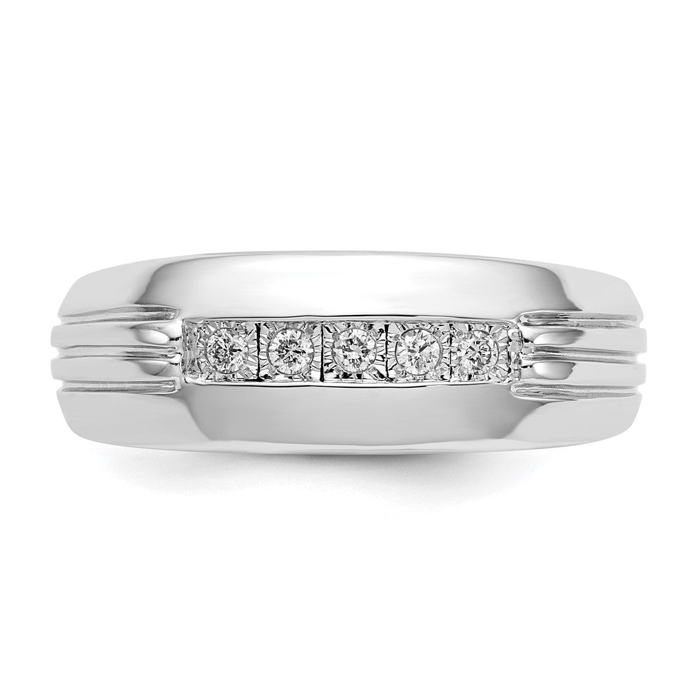 IB Goodman 1/10 carat Diamond 5-stone Mens Ring - WBC