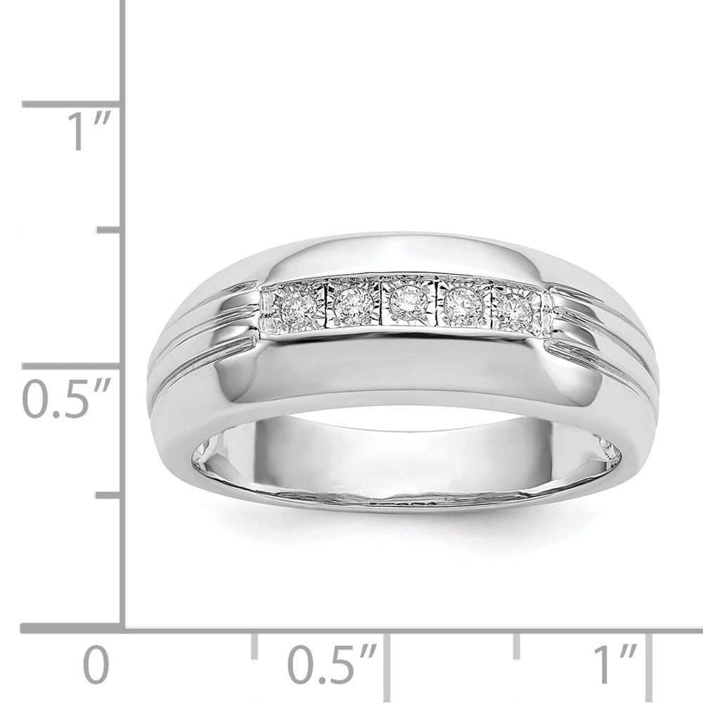 IB Goodman 1/10 carat Diamond 5-stone Mens Ring - WBC
