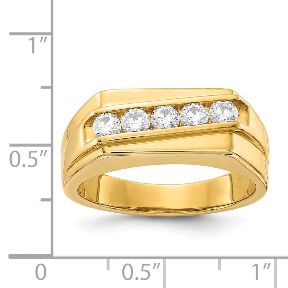 IB Goodman 1/2 carat Diamond 5-stone Mens Ring - WBC