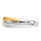 IB Goodman Two-tone 1/6 carat Diamond 3-stone Mens Ring - WBC