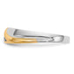 IB Goodman Two-tone 1/6 carat Diamond 3-stone Mens Ring - WBC