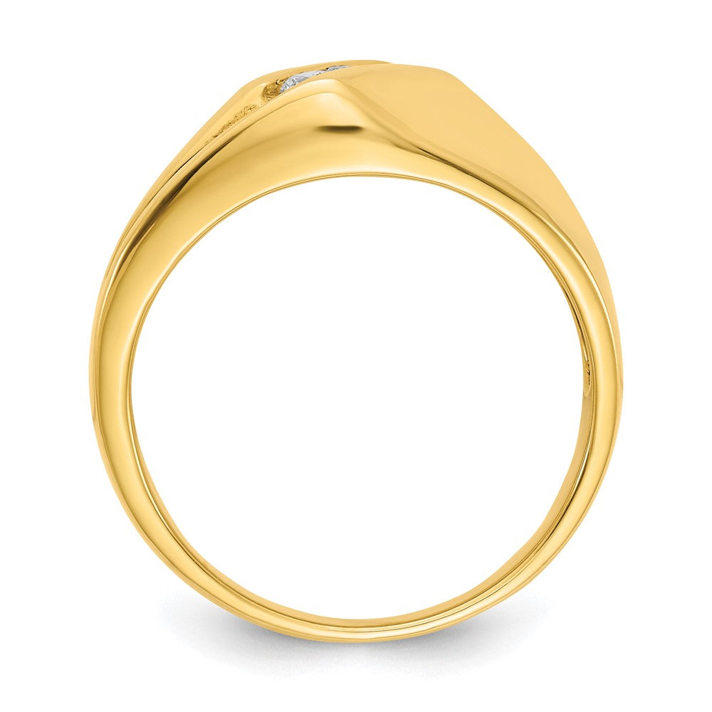 IB Goodman 1/5 carat Diamond 3-stone Mens Ring - WBC