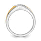IB Goodman Two-tone 1/4 carat Diamond Mens Ring - WBC