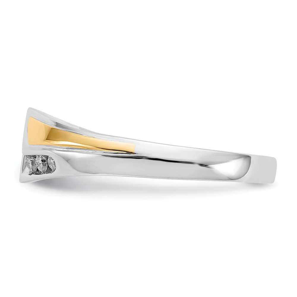 IB Goodman Two-tone 1/4 carat Diamond Mens Ring - WBC
