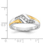 IB Goodman Two-tone 1/4 carat Diamond Mens Ring - WBC