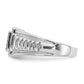 IB Goodman 1/3 carat Black and Diamond Square Cluster Mens Ring - WBC