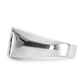 IB Goodman 1/2 carat Black and Diamond Cluster Diagonal Stripe Mens Ring - WBC