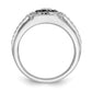 IB Goodman 1/3 carat Black and Diamond Mens Ring - WBC