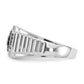 IB Goodman 1/3 carat Black and Diamond Mens Ring - WBC