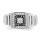 IB Goodman 1/3 carat Black and Diamond Mens Ring - WBC