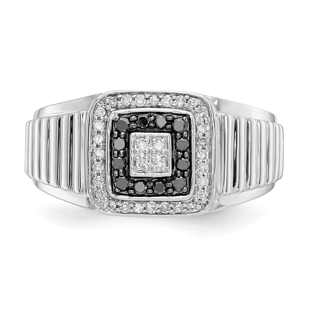 IB Goodman 1/3 carat Black and Diamond Mens Ring - WBC