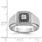 IB Goodman 1/3 carat Black and Diamond Mens Ring - WBC