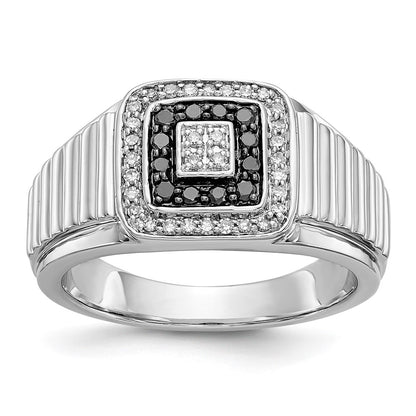 IB Goodman 1/3 carat Black and Diamond Mens Ring - WBC