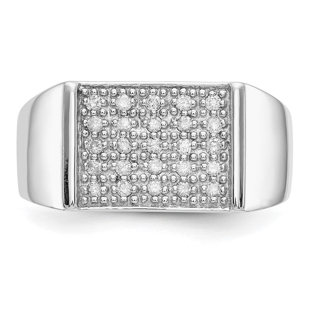 IB Goodman 1/4 carat Diamond Square Cluster Mens Ring - WBC