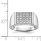 IB Goodman 1/4 carat Diamond Square Cluster Mens Ring - WBC
