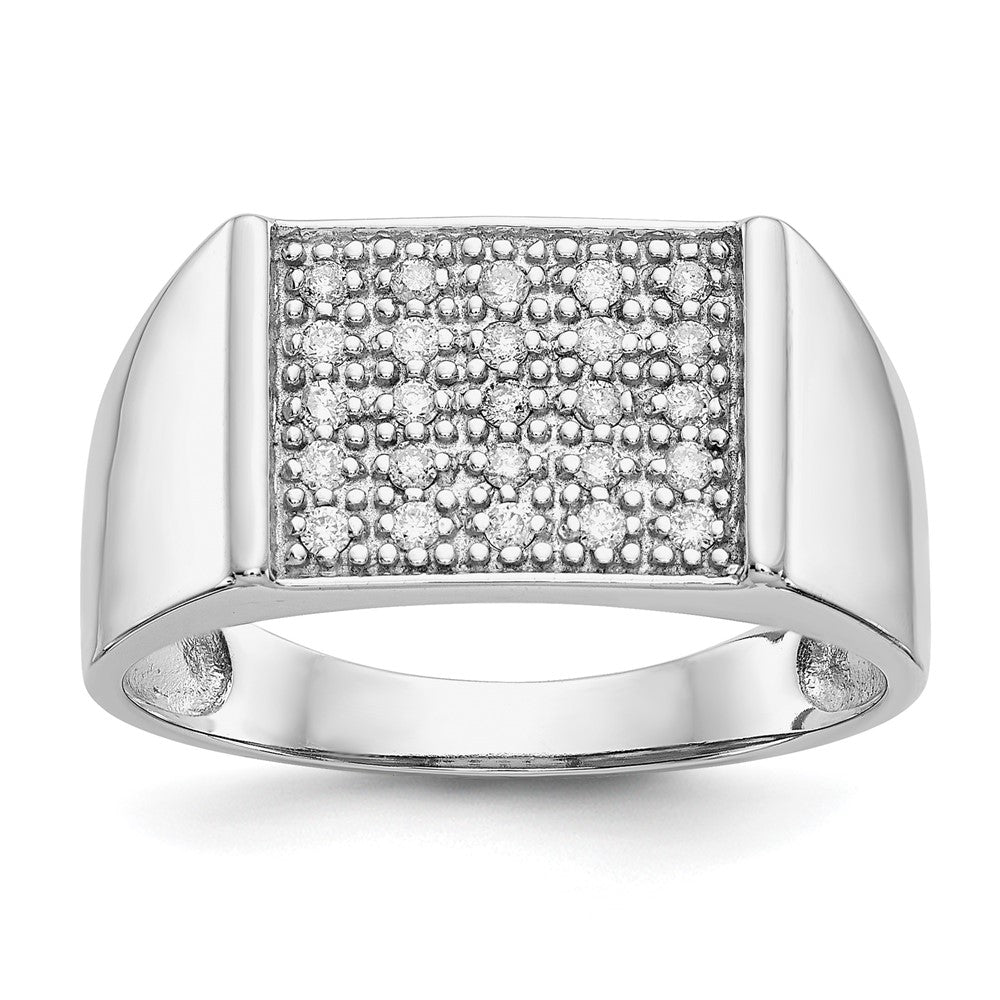 IB Goodman 1/4 carat Diamond Square Cluster Mens Ring - WBC