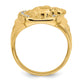 IB Goodman Mens 1/2 carat Diamond Horseshoe with Horse in Center Mens Ring - WBC