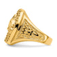 IB Goodman Mens 1/2 carat Diamond Horseshoe with Horse in Center Mens Ring - WBC