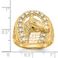 IB Goodman Mens 1/2 carat Diamond Horseshoe with Horse in Center Mens Ring - WBC