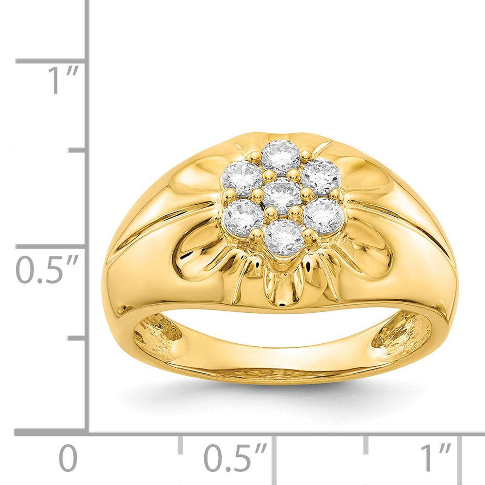 IB Goodman 3/4 carat Diamond Mens Cluster Ring - WBC