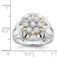 IB Goodman Two-tone 5/8 carat Diamond Mens Cluster Ring - WBC
