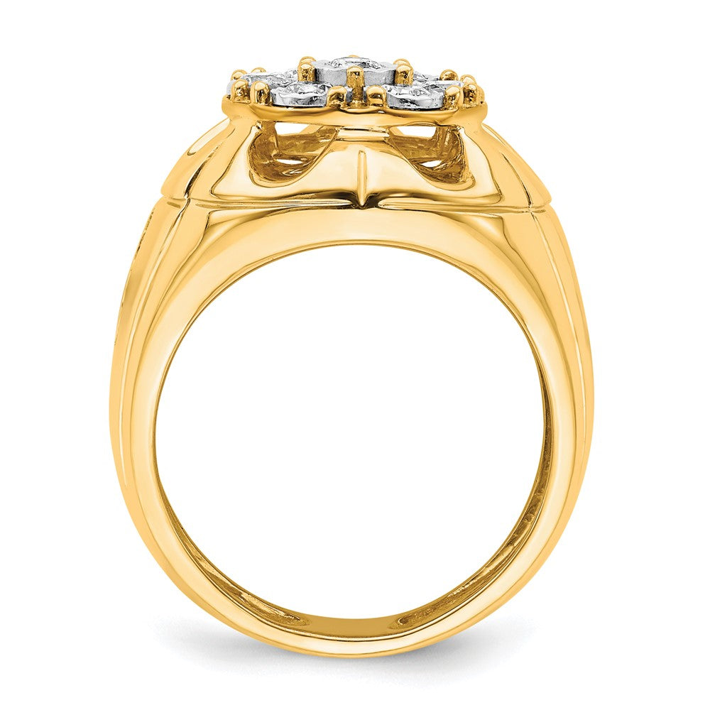 IB Goodman 5/8 carat Diamond Mens Cluster Ring - WBC