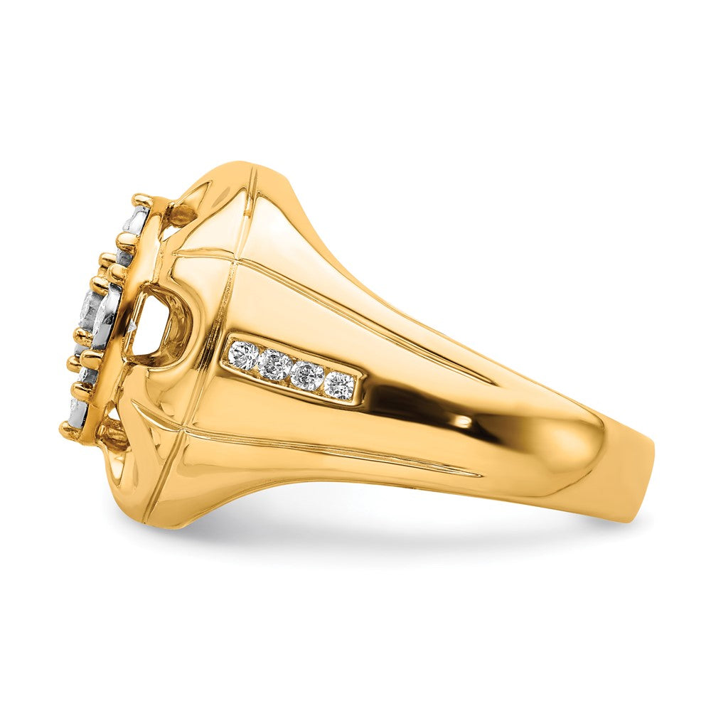 IB Goodman 5/8 carat Diamond Mens Cluster Ring - WBC
