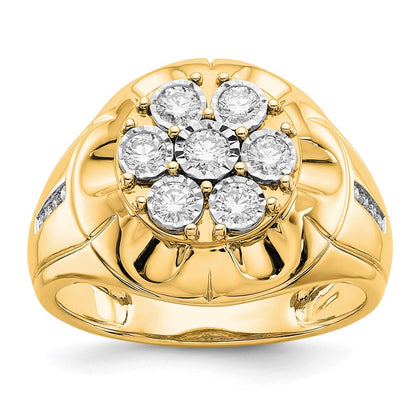 IB Goodman 5/8 carat Diamond Mens Cluster Ring - WBC