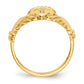 Mens 1/20 carat AA Diamond Claddagh Ring - WBC