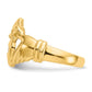 Mens 1/20 carat AA Diamond Claddagh Ring - WBC