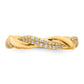 Polished 1/4 carat Diamond Twist Fashion Ring - WBC