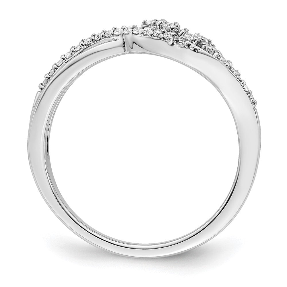 Polished Fancy Florina Wave 1/6 carat Diamond Ring - WBC