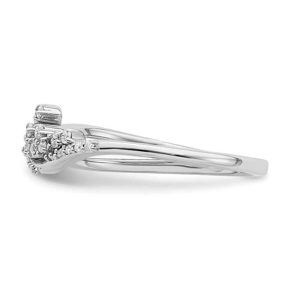Polished Fancy Florina Wave 1/6 carat Diamond Ring - WBC
