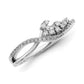 Polished Fancy Florina Wave 1/6 carat Diamond Ring - WBC