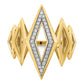 Polished 1/5 carat Diamond Fancy Geometric Ring - WBC