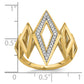 Polished 1/5 carat Diamond Fancy Geometric Ring - WBC