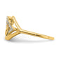 Polished 1/10 carat Diamond Triple Triangle Ring - WBC