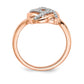 Polished 1/8 carat Diamond Love Knot Ring - WBC