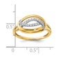 Polished 1/6 carat Diamond Oval Ring - WBC