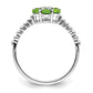 Peridot and Diamond Floral Ring - WBC